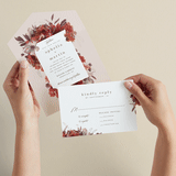 "Autumn Hymnal" - Savvy Wedding Invitations in Blush by Leah Bisch - Animated View