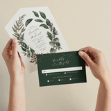 "evergreen" - Savvy Wedding Invitations in Shamrok by Leah Bisch - Animated View