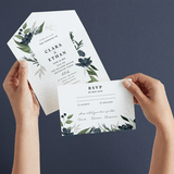 "Soft Greenery" - Savvy Wedding Invitations in Twilight by Susan Moyal - Animated View