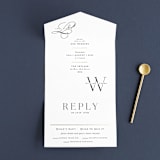 "Initially Yours" - Savvy Wedding Invitations in Salt by Hooray Creative - Open