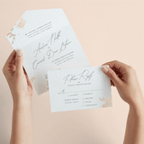 "far and away" - Savvy Wedding Invitations in Lily by Design Lotus - Animated View