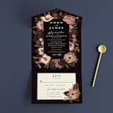 "Embracing" - Savvy Wedding Invitations in Autumn by Susan Moyal - Open