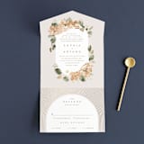 "Bloom" - Savvy Wedding Invitations in Tea by Leah Bisch - Open