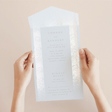"the mill park" - Savvy Wedding Invitations in Opal by Phrosné Barwood - Foil Interior