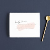 "Single Swath" - Savvy Wedding Invitations in Blush by Angela Marzuki - FREE Recipient Addressing