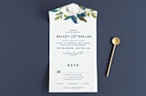 "Our Something Blue" - Savvy Wedding Invitations in Ocean by AK Graphics - Front Open
