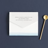 "Watercolour Stripe" - Savvy Wedding Invitations in Azure by Bethan - Closed