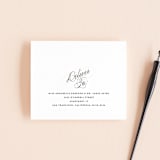 "Twirl Monogram A" - Savvy Wedding Invitations in Blush by Ariel Rutland - FREE Recipient Addressing