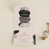 "love is strong" - Savvy Wedding Invitations in Onyx by Aspacia Kusulas - Front Open