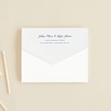 "Mountain Retreat" - Savvy Wedding Invitations in Evening Sky by Design Lotus - Closed