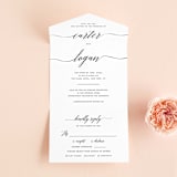 "Someone Like You" - Savvy Wedding Invitations in Tuxedo by Design Lotus - Front Open