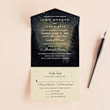 "Starry, Starry Night" - Savvy Wedding Invitations in Shadow by Elly - Front Open