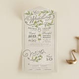 "Rustic Love" - Savvy Wedding Invitations in Parchment by GeekInk Design - Front Open
