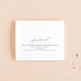 "Classical" - Savvy Wedding Invitations in Taupe by Jessica Williams - FREE Recipient Addressing