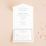 "Field" - Savvy Wedding Invitations in Ash by Megan Davis - Front Open
