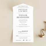 "Classic" - Savvy Wedding Invitations in Tuxedo by Lauren Chism - Front Open