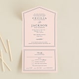 "Chic Gala" - Savvy Wedding Invitations in Cotton Candy by Kimberly FitzSimons - Front Open