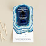 "Gilt Agate" - Savvy Wedding Invitations in Navy by Kaydi Bishop - Front Open