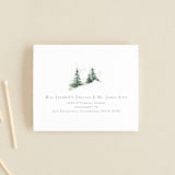 "On the Slopes" - Savvy Wedding Invitations in Fog by Mere Paper - FREE Recipient Addressing
