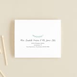 "Painted Leaves" - Savvy Wedding Invitations in Evergreen by Olivia Raufman - FREE Recipient Addressing