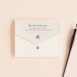 "Leaf Print" - Savvy Wedding Invitations in Rust by Katharine Watson - Closed