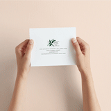 "Botanical Name Plate" - Savvy Wedding Invitations in Sage by Shiny Penny Studio - How it works