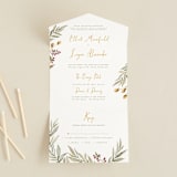 "Summer Love" - Savvy Wedding Invitations in Sunflower by Wildfield Paper Co - Front Open