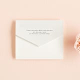"Simple Pine Branches" - Savvy Wedding Invitations in Vanilla by Mere Paper - Closed