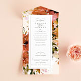 "Eden" - Savvy Wedding Invitations in Poinsettia by Lori Wemple - Front Open
