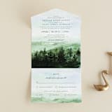 "mountain wedding" - Savvy Wedding Invitations in Summer by Anastasia Makarova - Front Open