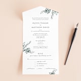 "Fresh Sage" - Savvy Wedding Invitations in Olive by Christie Kelly - Front Open