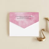 "Skyline - New York" - Savvy Wedding Invitations in Magenta by Laura Condouris - Closed