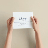 "Funky Names" - Savvy Wedding Invitations in Navy by Phrosné Barwood - How it works