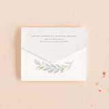 "Modern Wreath" - Savvy Wedding Invitations in Sage by Hooray Creative - Closed