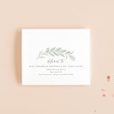 "Modern Wreath" - Savvy Wedding Invitations in Sage by Hooray Creative - FREE Recipient Addressing