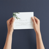 "Botanical Frame" - Savvy Wedding Invitations in Fern by Kate Ahn - How it works