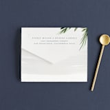 "Botanical Frame" - Savvy Wedding Invitations in Fern by Kate Ahn - Closed