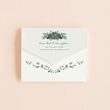 "Echeveria" - Savvy Wedding Invitations in Prussian Blue by Susan Moyal - Closed