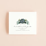 "Echeveria" - Savvy Wedding Invitations in Prussian Blue by Susan Moyal - FREE Recipient Addressing