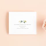 "Floral Ampersand" - Savvy Wedding Invitations in Mustard by Hanna M - FREE Recipient Addressing