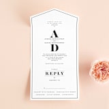"Prelude" - Savvy Wedding Invitations in Vanilla by Nazia Hyder - Front Open