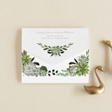 "Agave & Greens" - Savvy Wedding Invitations in Ivory by Susan Moyal - Closed