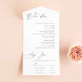 "We Do" - Savvy Wedding Invitations in Ink by lulu and isabelle - Front Open