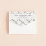 "Watercolor Wreath" - Savvy Wedding Invitations in Linen by Katrina Crouch - Closed