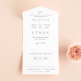 "In Love" - Savvy Wedding Invitations in Ink by Carolyn MacLaren - Front Open