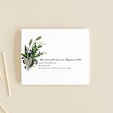 "Side Swept" - Savvy Wedding Invitations in Navy by Susan Moyal - FREE Recipient Addressing