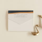 "Color Block" - Savvy Wedding Invitations in Peach by Morgan Kendall - Closed