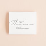 "Flowing Initials" - Savvy Wedding Invitations in Ivory by Hooray Creative - FREE Recipient Addressing