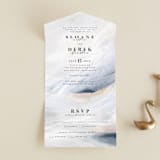 "wishful" - Savvy Wedding Invitations in Tide by Kate Ahn - Front Open