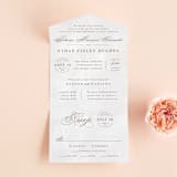 "Sonesta" - Savvy Wedding Invitations in Mineral by Hooray Creative - Front Open